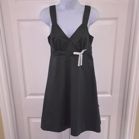 Tommy Hilfiger Black White Polka Dot Summer Dress Size 2 - Picture 1 of 12